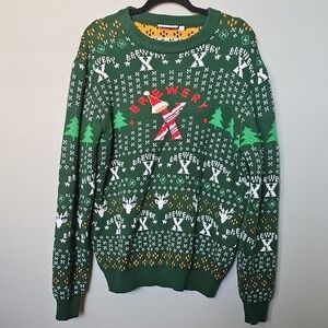 Roody Brewery X Men's Vibrant Festive Christmas Sweater Size XL